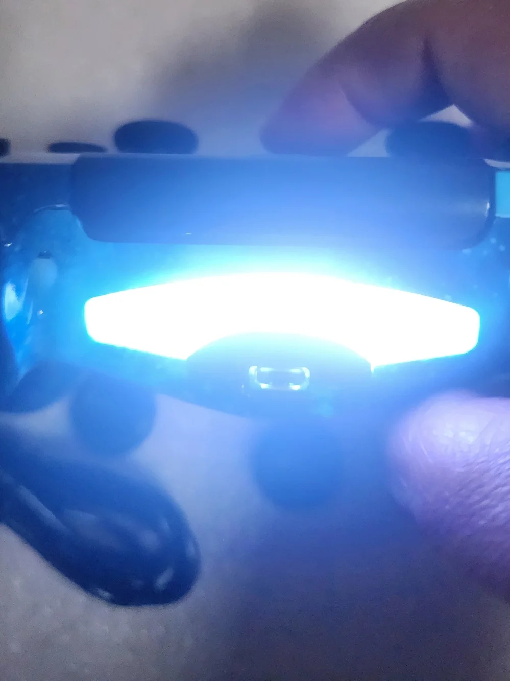 Aiko Blue Galaxy Wireless Gaming Controller with USB Cable and Thumbstick Caps